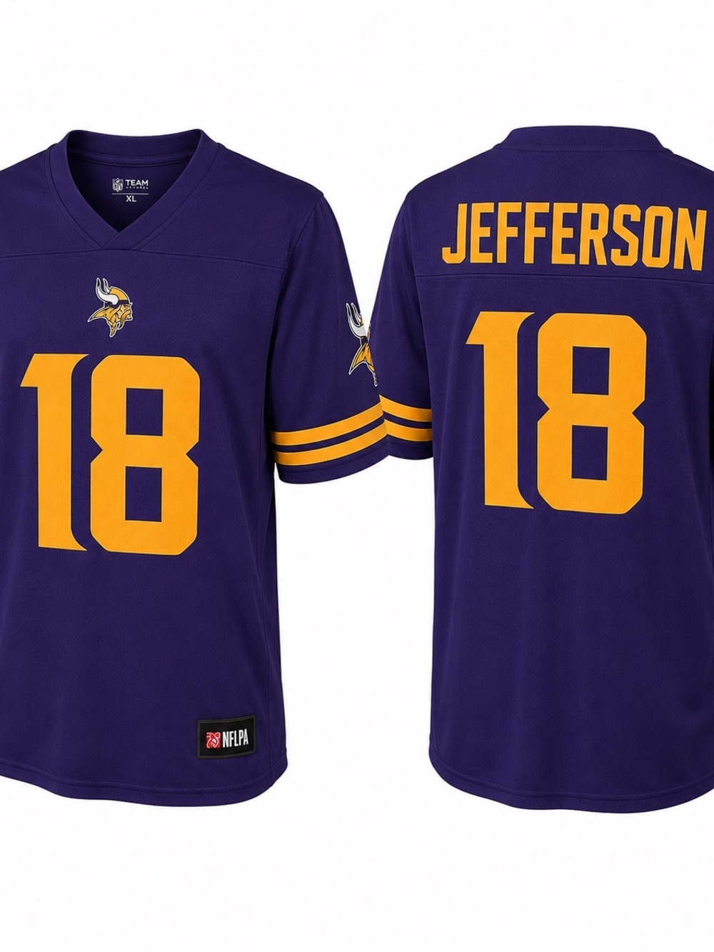 NWT NFL Team Apparel Justin Jefferson #18 Minnesota Vikings Jersey Men’s